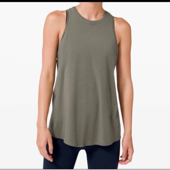 Open back tank - army green colour - Picture 2 of 5
